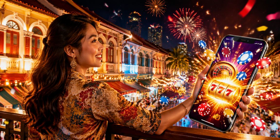 Pemain menggunakan telefon mudah alih untuk bermain poker kasino di Penang